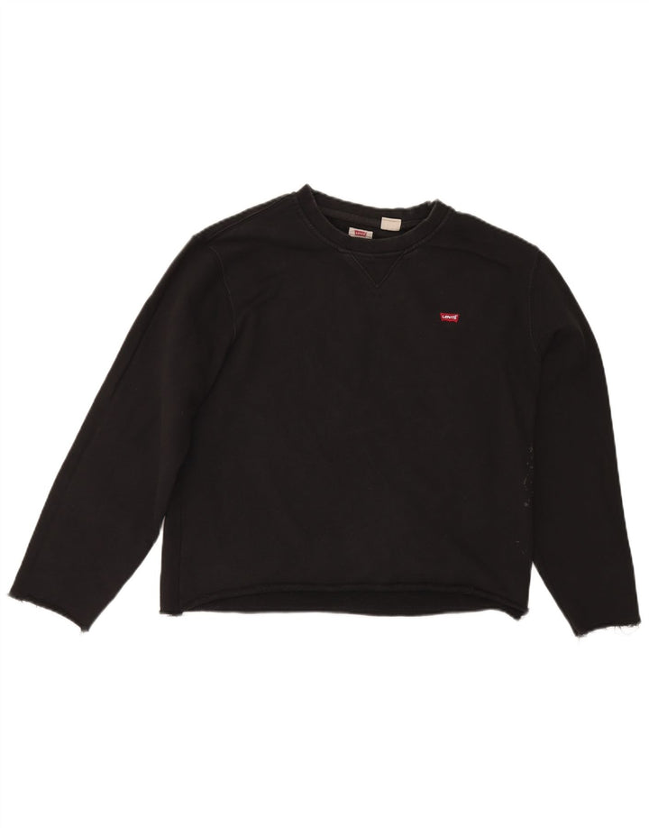 Женский джемпер свободного размера Levi's Standard UK 14, средний черный