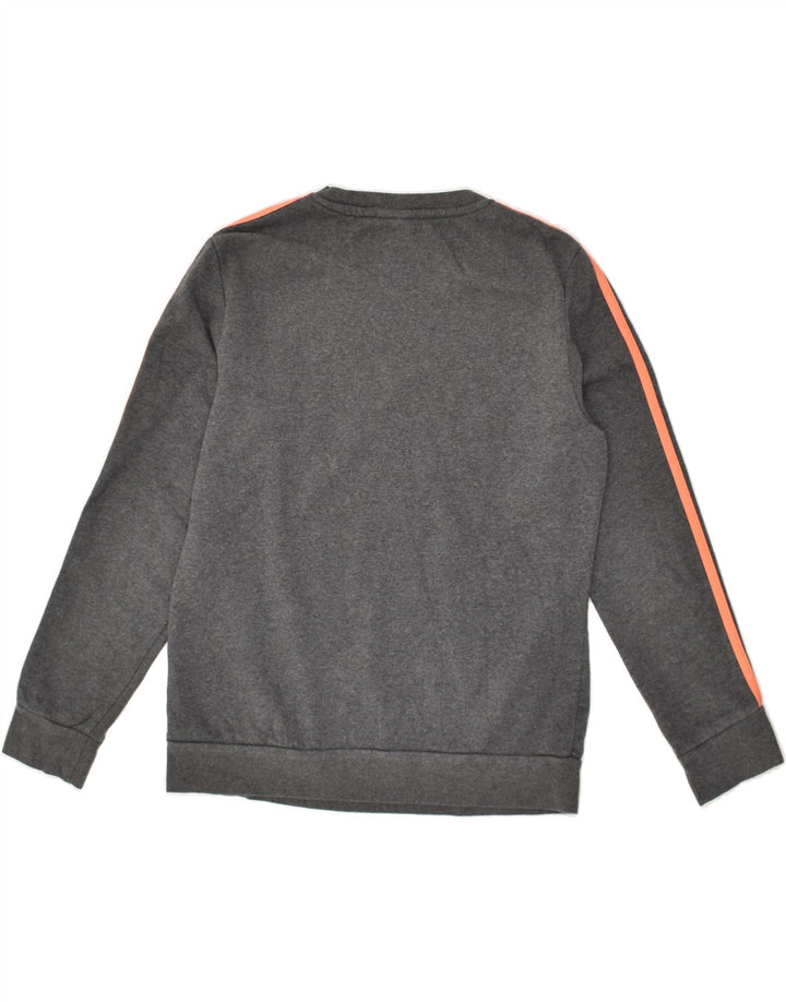 ADIDAS Womens Sweatshirt Jumper UK 12/14 Medium Grey Polyester Vintage Adidas and Second-Hand Adidas from Messina Hembry 