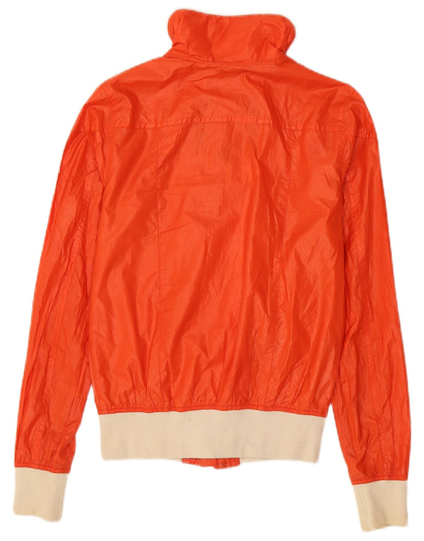 Belstaff Womens Bomber Jacket IT 40 Small Orange Colourblock Polyester