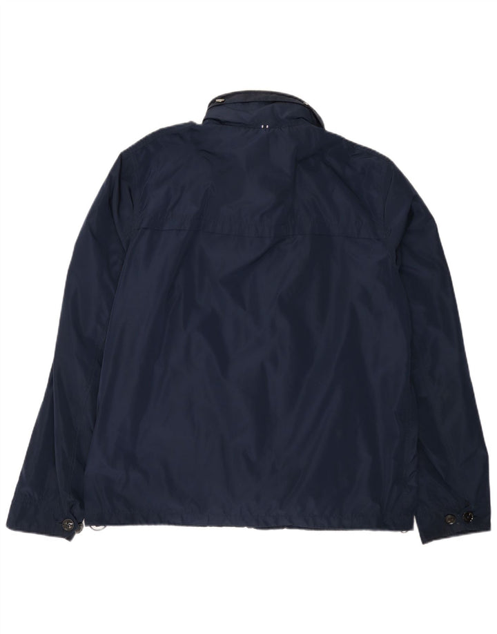 Tommy Hilfiger Mens Windbreaker Jacket UK 42 XL Navy Blue Polyester