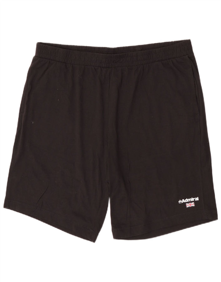 Admiral Mens Sport Shorts 3XL Black Cotton