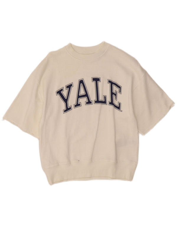 Dziewczęca koszulka Zara Yale University o luźnym kroju z grafiką, 9-10 lat, biała