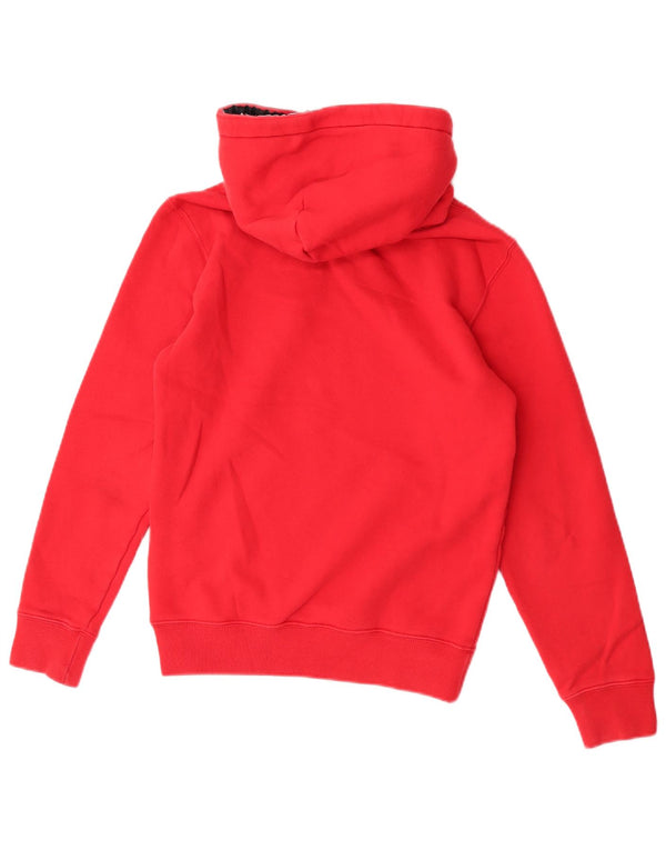 Champion Womens Graphic Hoodie Pullover UK 6 XS Rote Baumwolle