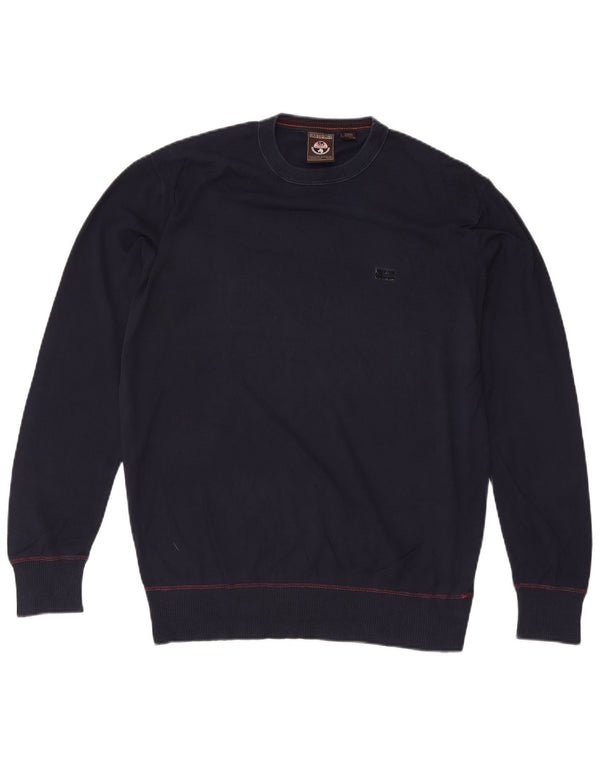 Ανδρικό πουλόβερ Napapijri Crew Neck Jumper XL Navy Blue Cotton