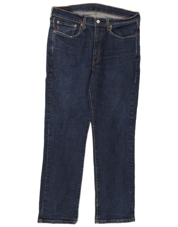 Levi's Mens 514 Straight Jeans W36 L30 Navy Blue Cotton