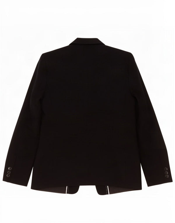 Marks & Spencer Chaqueta tipo blazer con 1 botón para mujer UK 44 Poliéster negro mediano