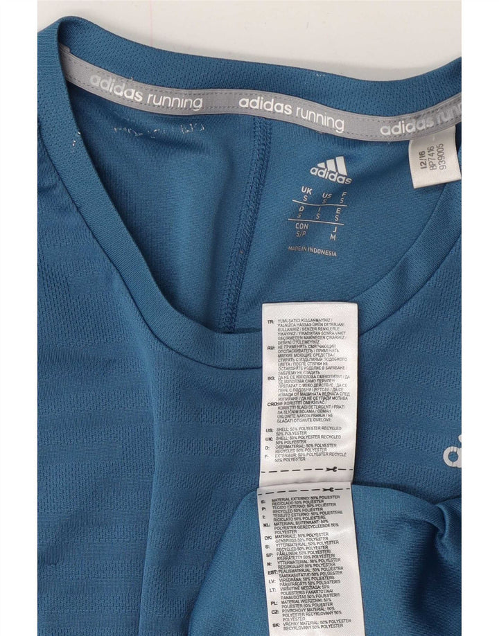 Adidas Mens Climacool T-Shirt Top Small Blue Polyester