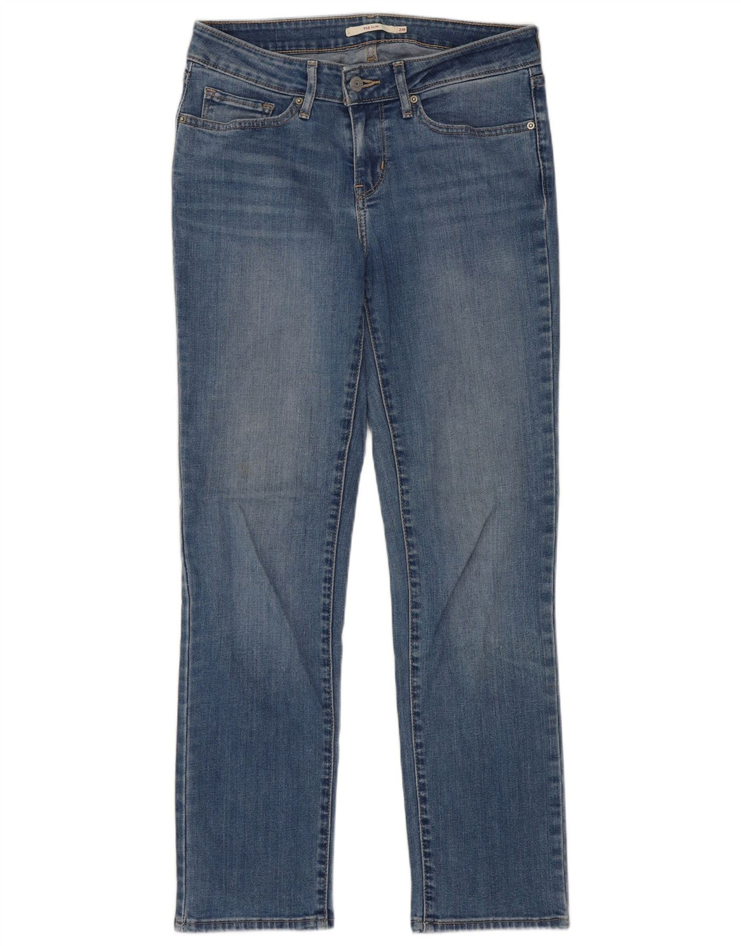 Levi's Womens 712 Slim Jeans W28 L30 Blue Cotton