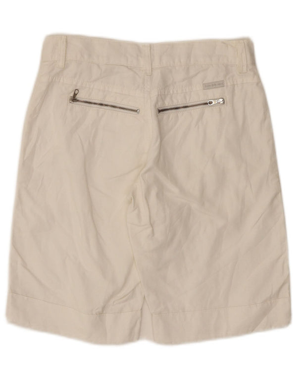 Calvin Klein Short décontracté pour femme W24 XS en coton blanc