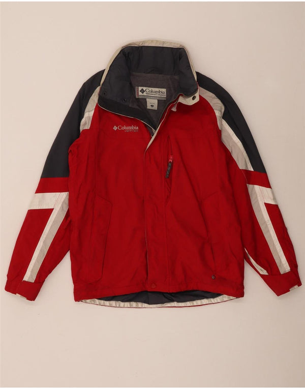 Giacca da sci antivento Columbia Vertex da uomo UK 36 Small Red Colourblock