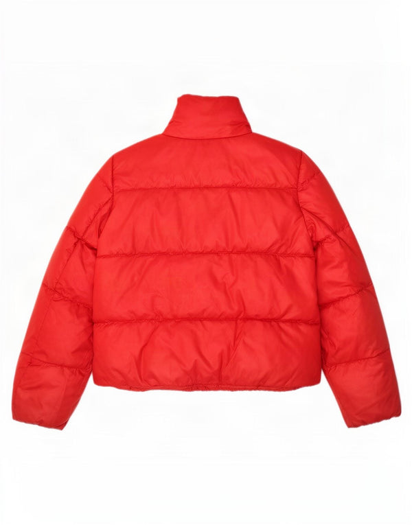 Michael Kors Chaqueta acolchada para mujer UK 10 Small Red Poliéster