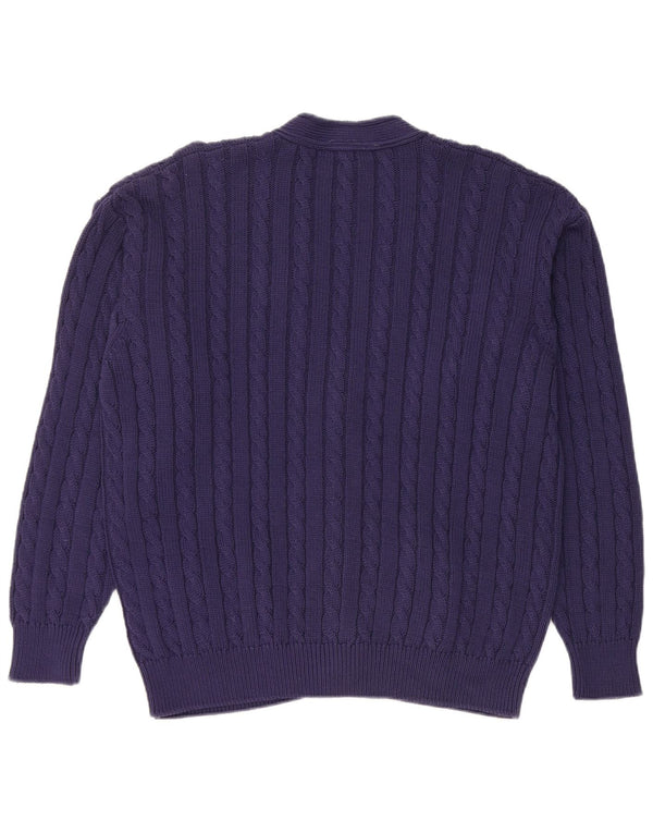Sevres Herre Cardigan Sweater IT 50 Medium Navyblå Bomuld