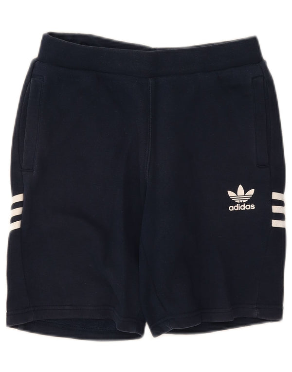 Adidas Boys Graphic Sport Short 11-12 Years Navy Blue Cotton
