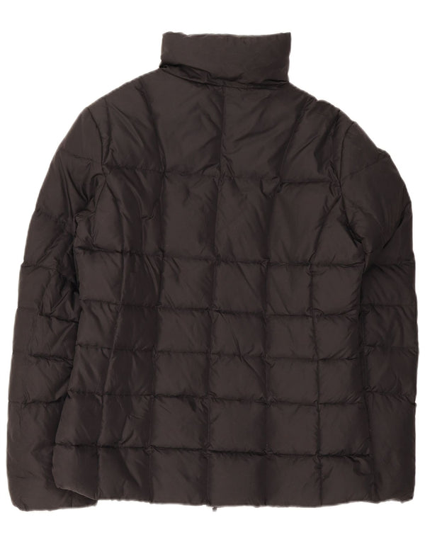 Benetton Womens Padded Jacket UK 14 Medium Black Nylon