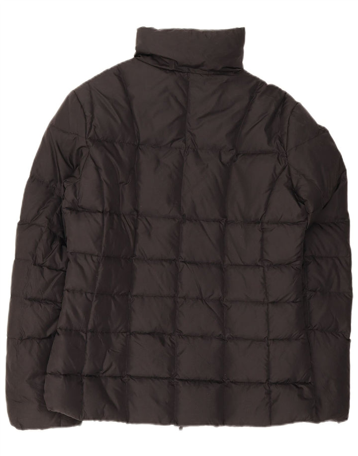Benetton Womens Padded Jacket UK 14 Medium Black Nylon