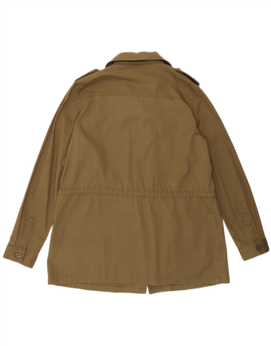 Missguided Womens Military Jacket UK 14 Large  Khaki Cotton