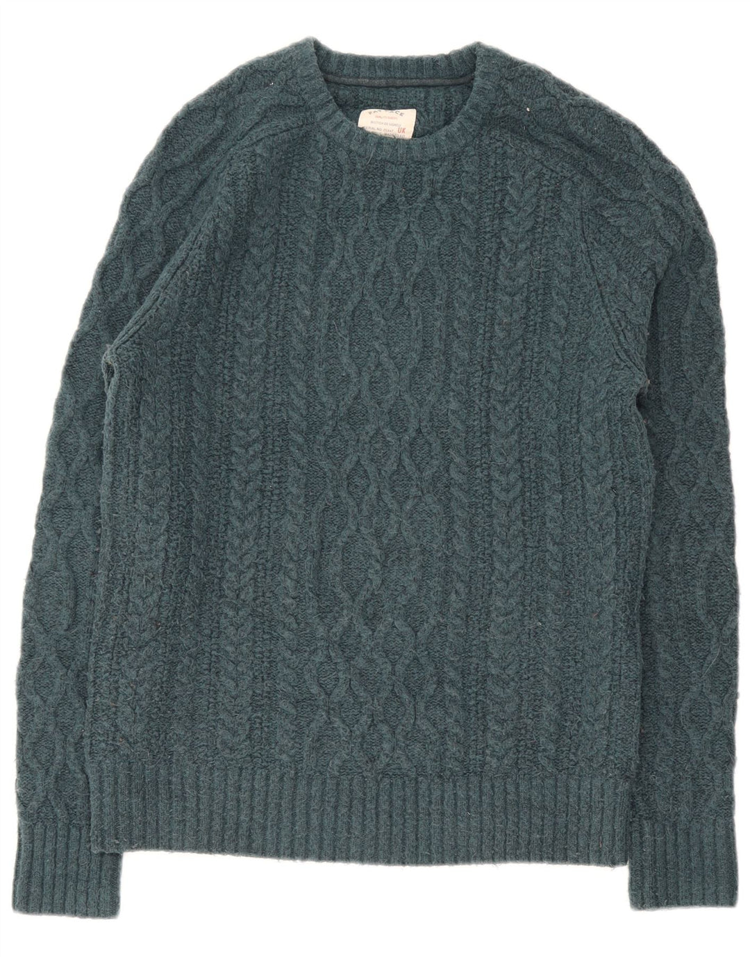 Maglione girocollo da uomo Fat Face piccolo in lana verde