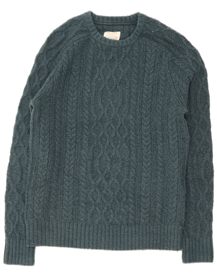 Maglione girocollo da uomo Fat Face piccolo in lana verde