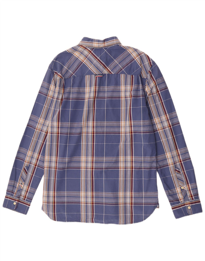 Camicia da uomo Regular Fit Tommy Hilfiger, cotone a quadri blu grandi