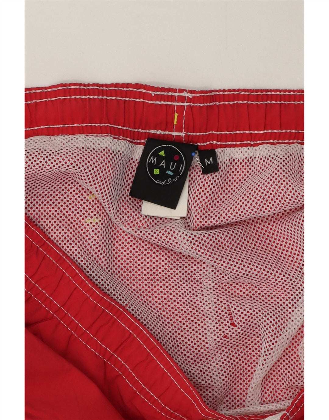 Maui and Sons Herren-Badeshorts, mittelrot, Polyamid