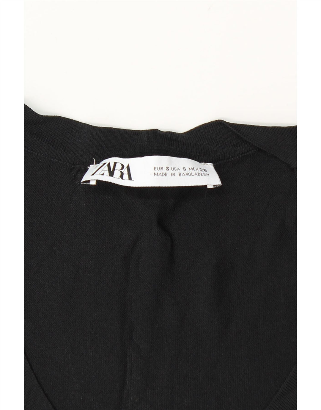 Zara Womens Vest Top UK 8 Small Black
