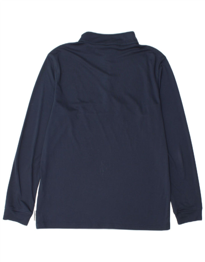 Dkny - Tuta da uomo pullover con zip e collo, piccola, color block blu navy