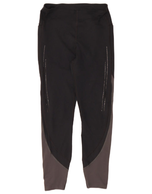 Under Armour Damen Leggings UK 10 Small Schwarz Colourblock Polyester