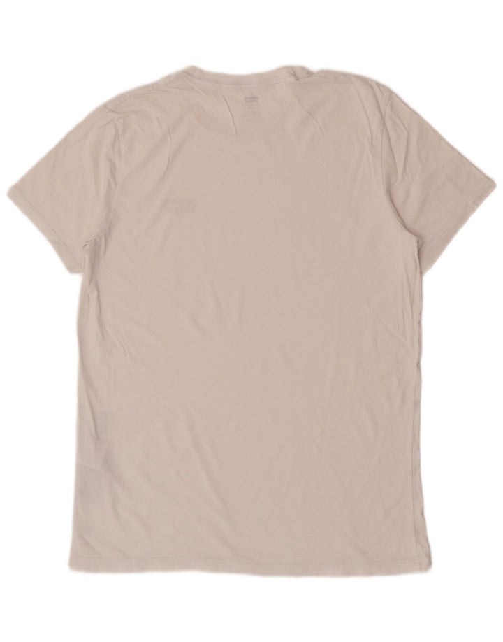 Levi's Mens T-Shirt Top Large White Cotton