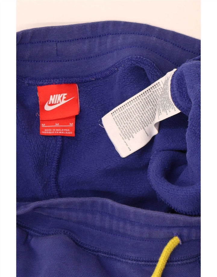 Nike Mens Tracksuit Trousers Joggers Medium  Blue Cotton