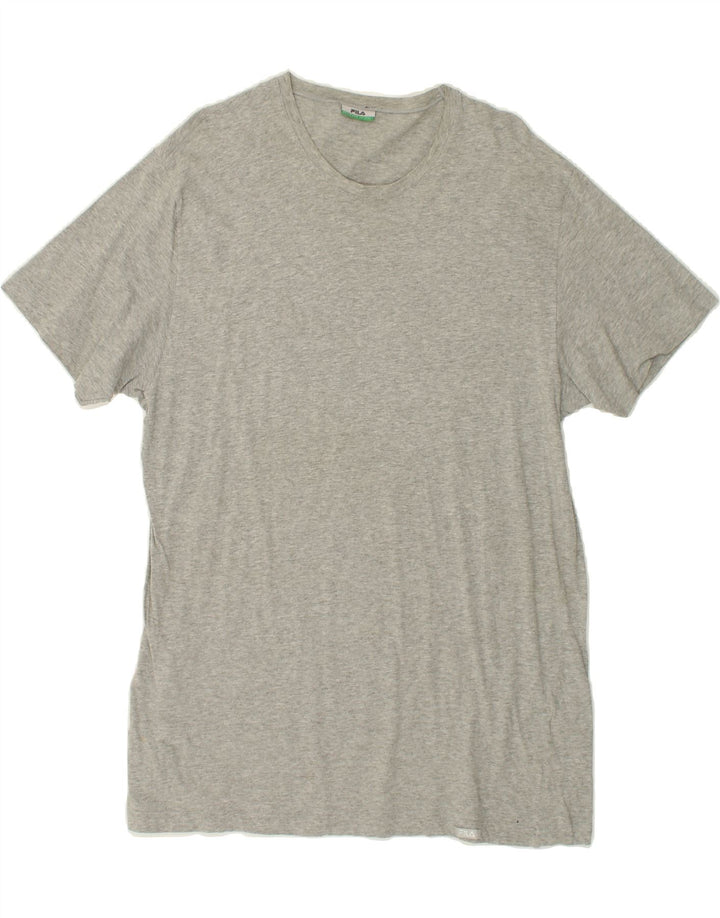 FILA Womens T-Shirt Top 2XL Grey Cotton Vintage Fila and Second-Hand Fila from Messina Hembry 