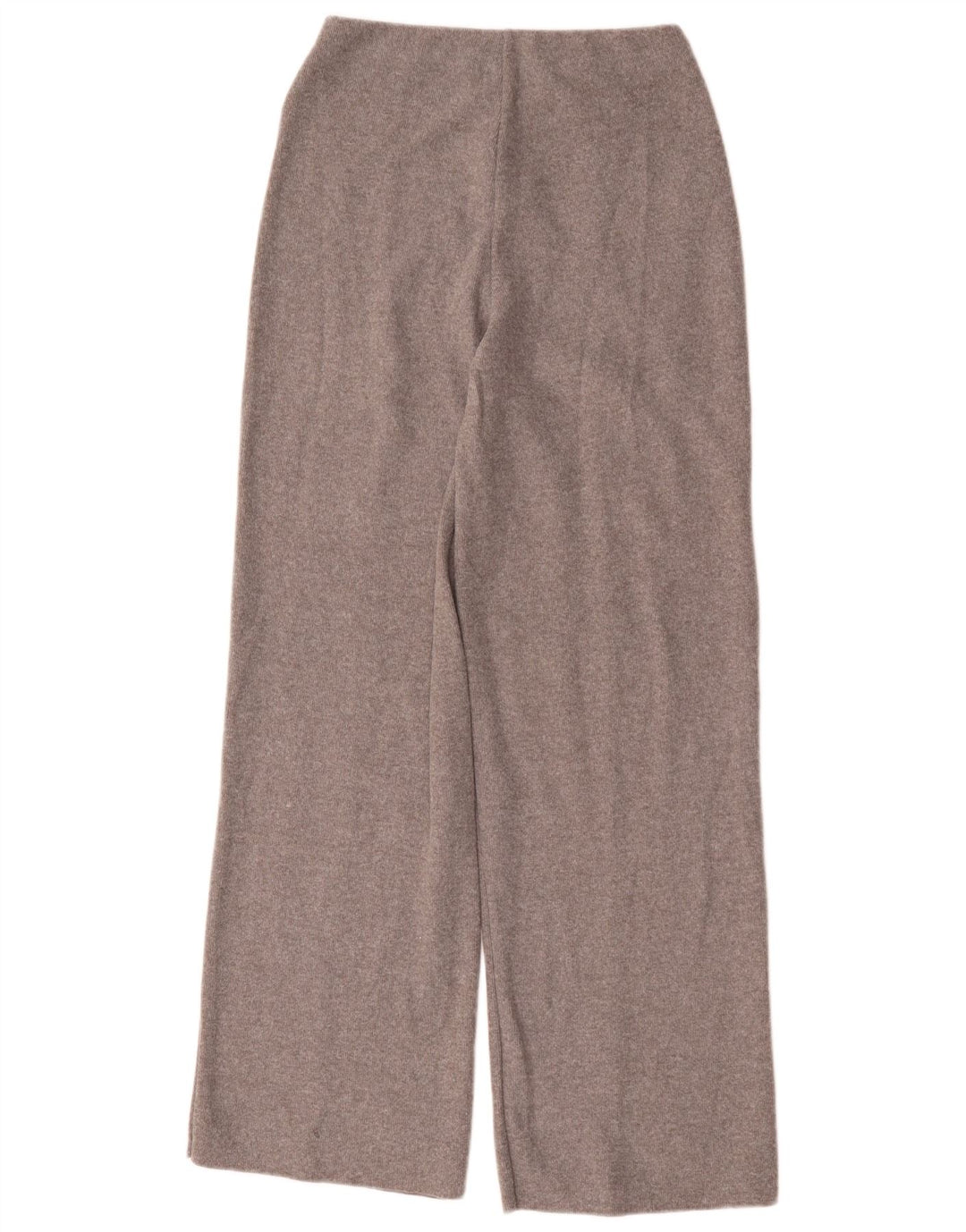 Zara Womens Knit Loose Fit Trousers UK 10 Small Grey Polyester