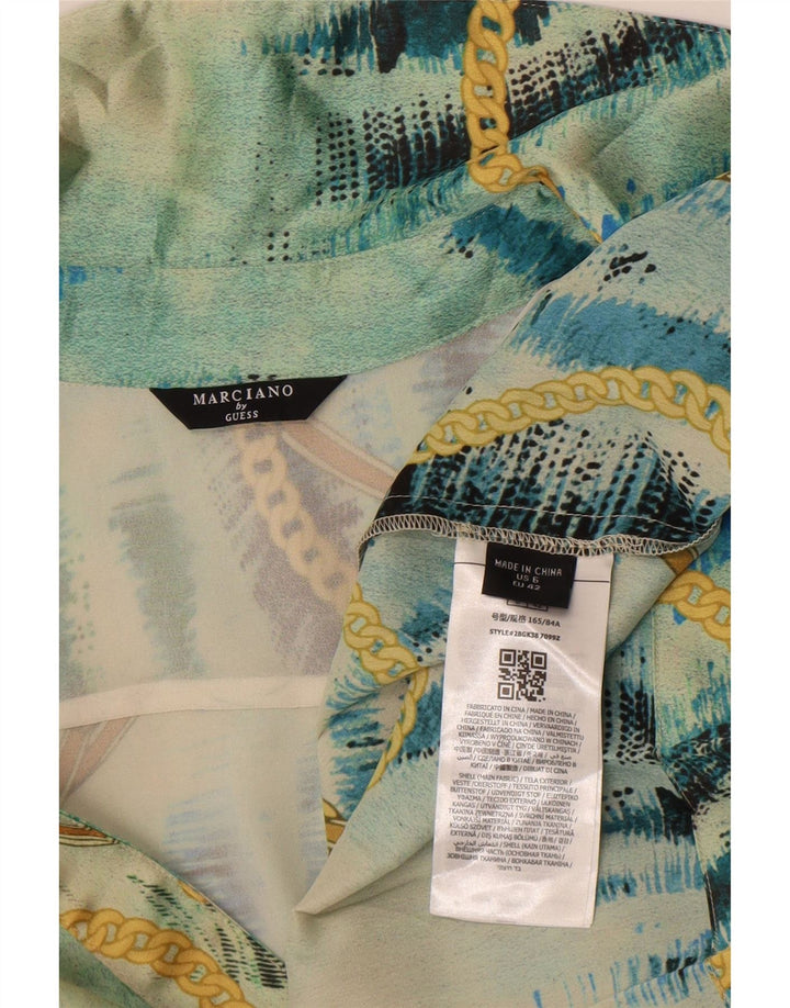 Rochie A-Line pentru femei Guess By Marciano, cu model abstract, US 6 Medium Blue