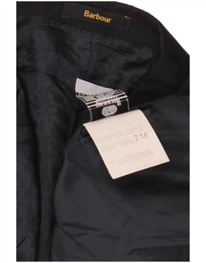 Barbour Herren-Blazerjacke mit 2 Knöpfen, Größe 54, groß, Marineblau, klassisch
