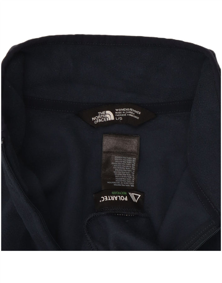 The North Face Dame Fleece Jumper UK 14 Large Navy Blue Polyester