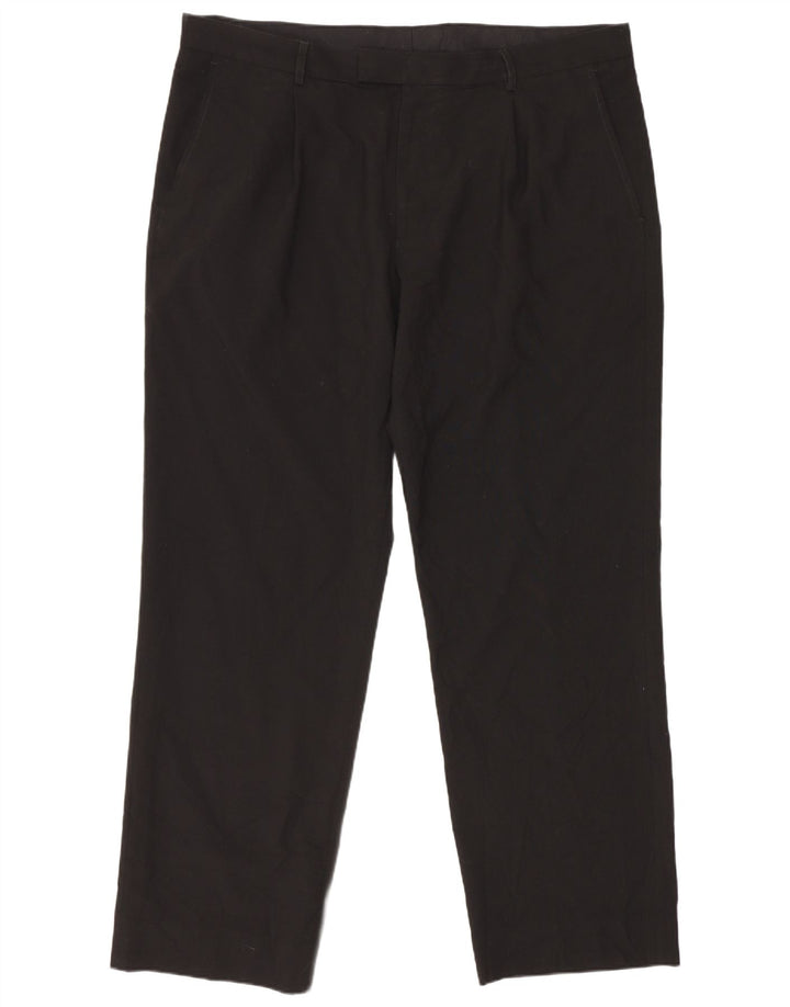 Marks & Spencer Pantaloni drepți pentru bărbați L39 L31 Poliester negru