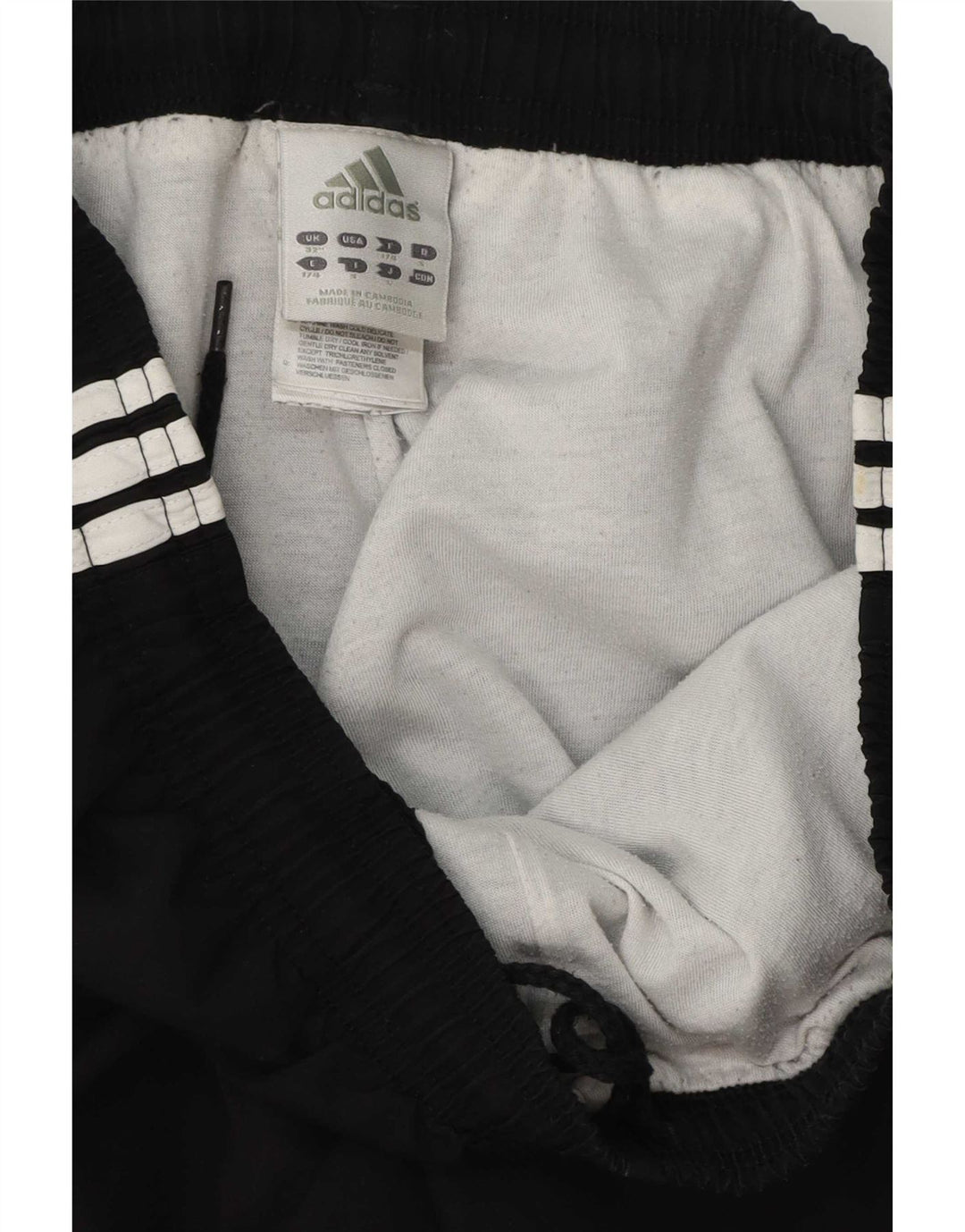 Adidas Mens Tracksuit Trousers Joggers Medium Black Polyester