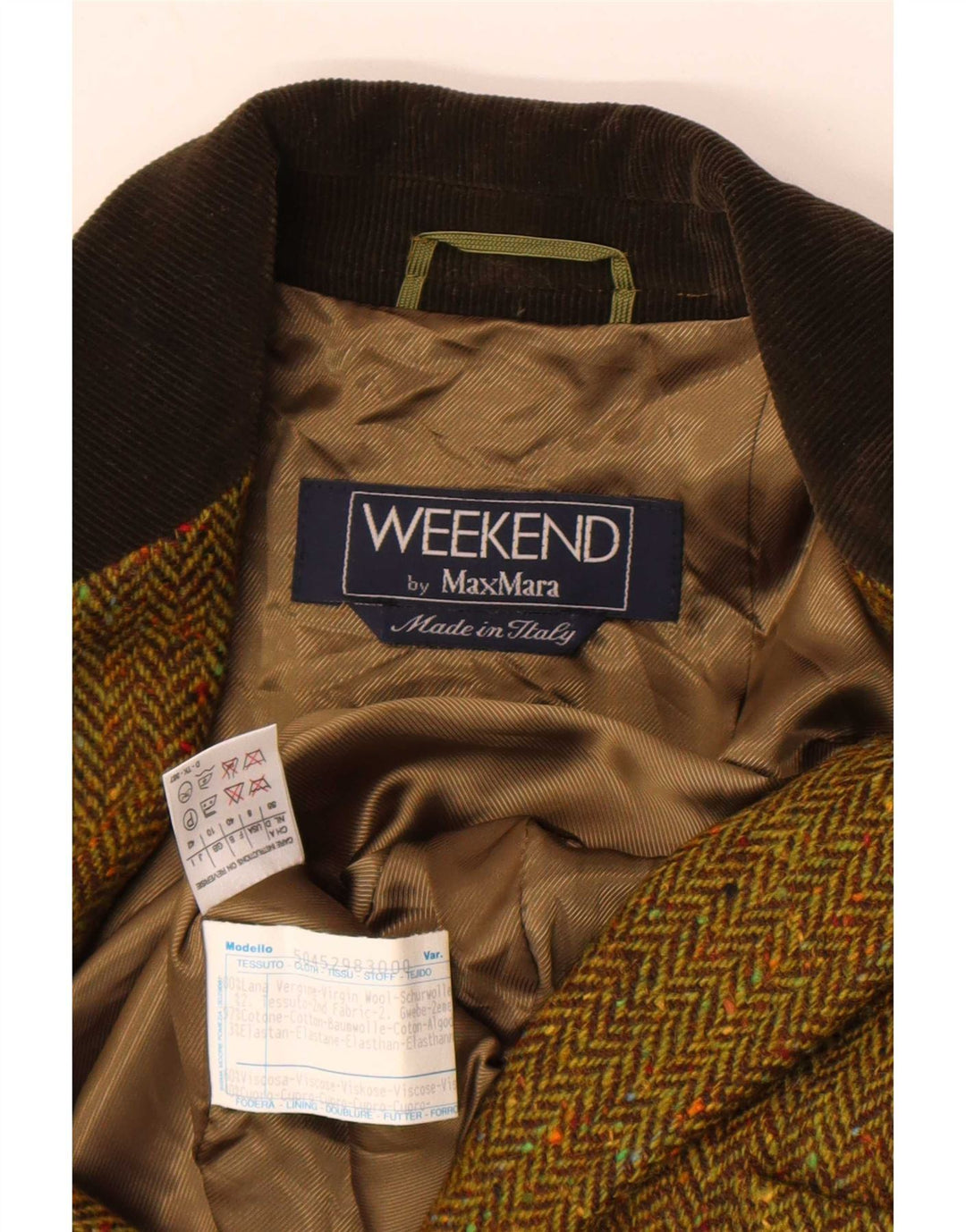 Max Mara Dame 3 Button Blazer Jacket UK 10 Small Khaki Sildeben