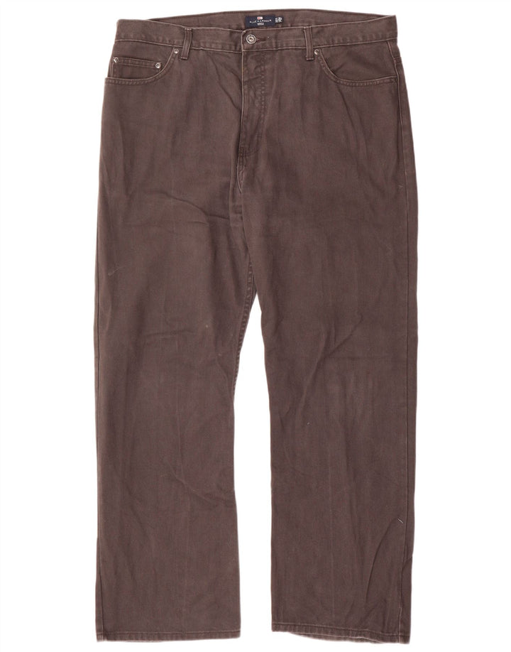 Marks & Spencer Mens Blue Harbour Straight Jeans W38 L29 Grey Cotton