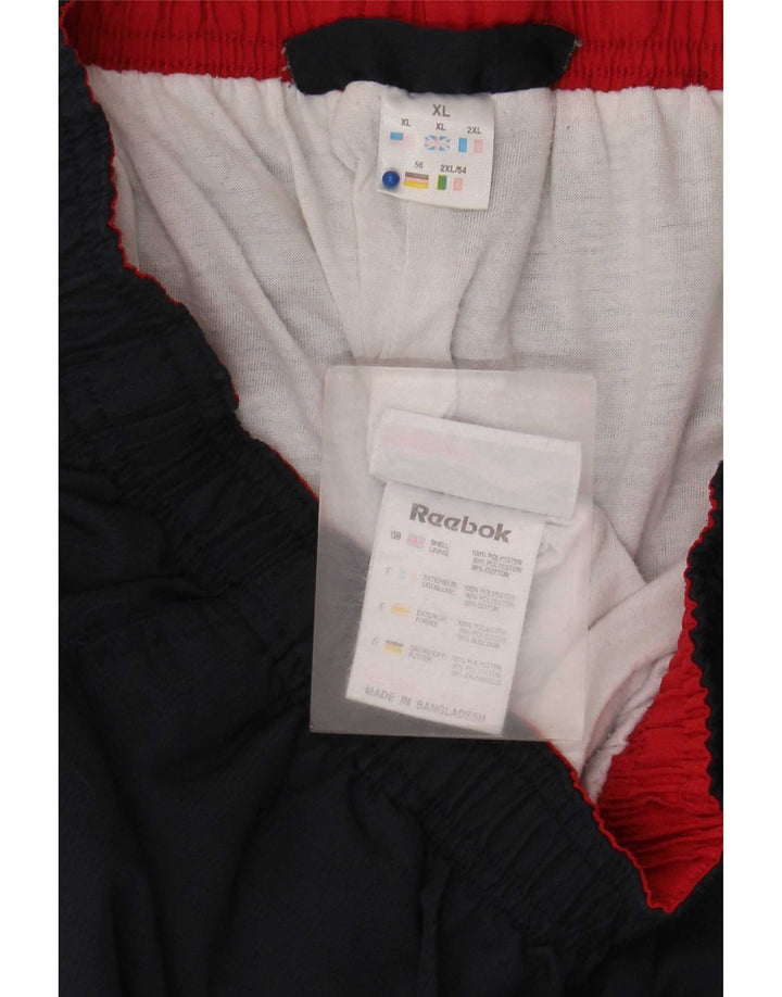 Adidas Mens Capri Tracksuit Trousers XL Navy Blue Polyester