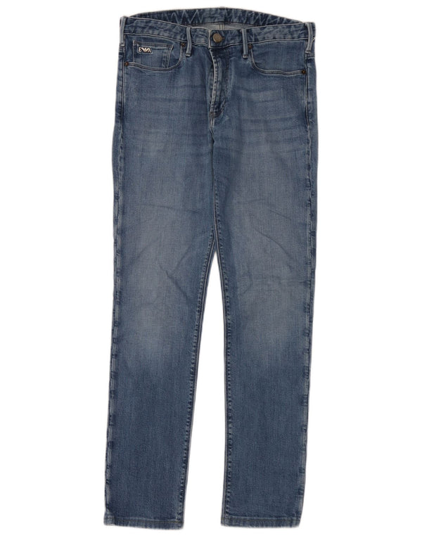 Emporio Armani Mens Slim Jeans W31 L30 Blue Cotton