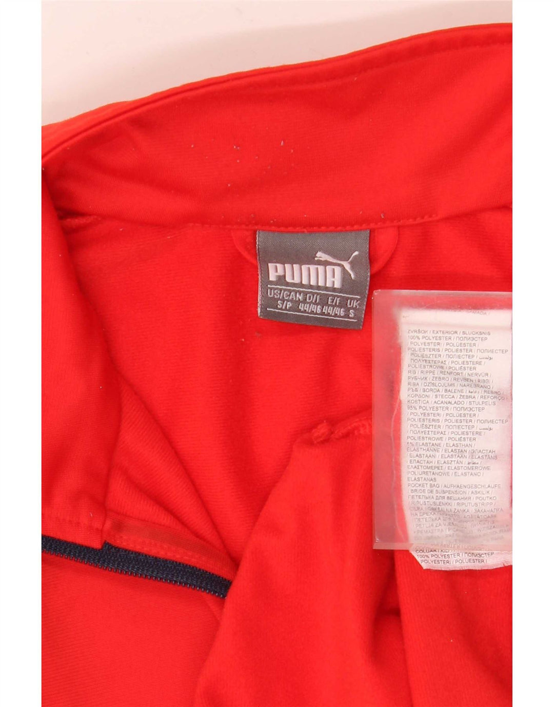 Giacca da ginnastica da uomo Puma Small rossa in poliestere