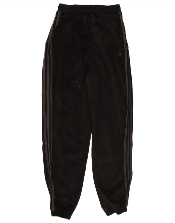 Adidas Womens Tracksuit Trousers Joggers UK 8 Small Black Polyester