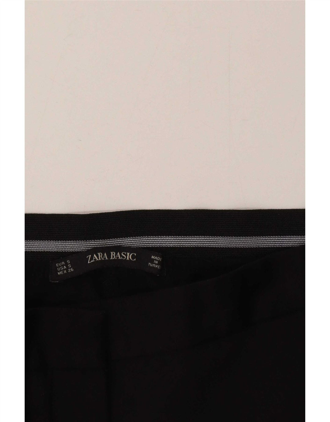 Zara Womens Slim Chino Trousers Small W26 L26 Black