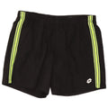 Lotto - Pantalones cortos deportivos para hombre, talla grande, color negro