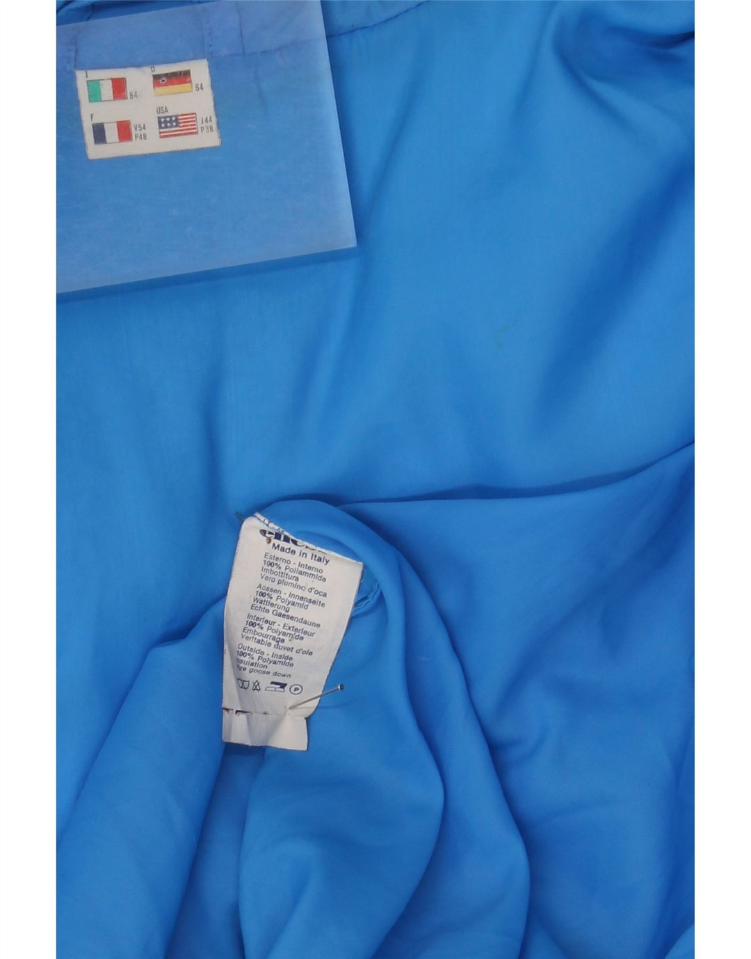ELLESSE Herren Wattierte Jacke IT 54 2XL Blau Polyamid
