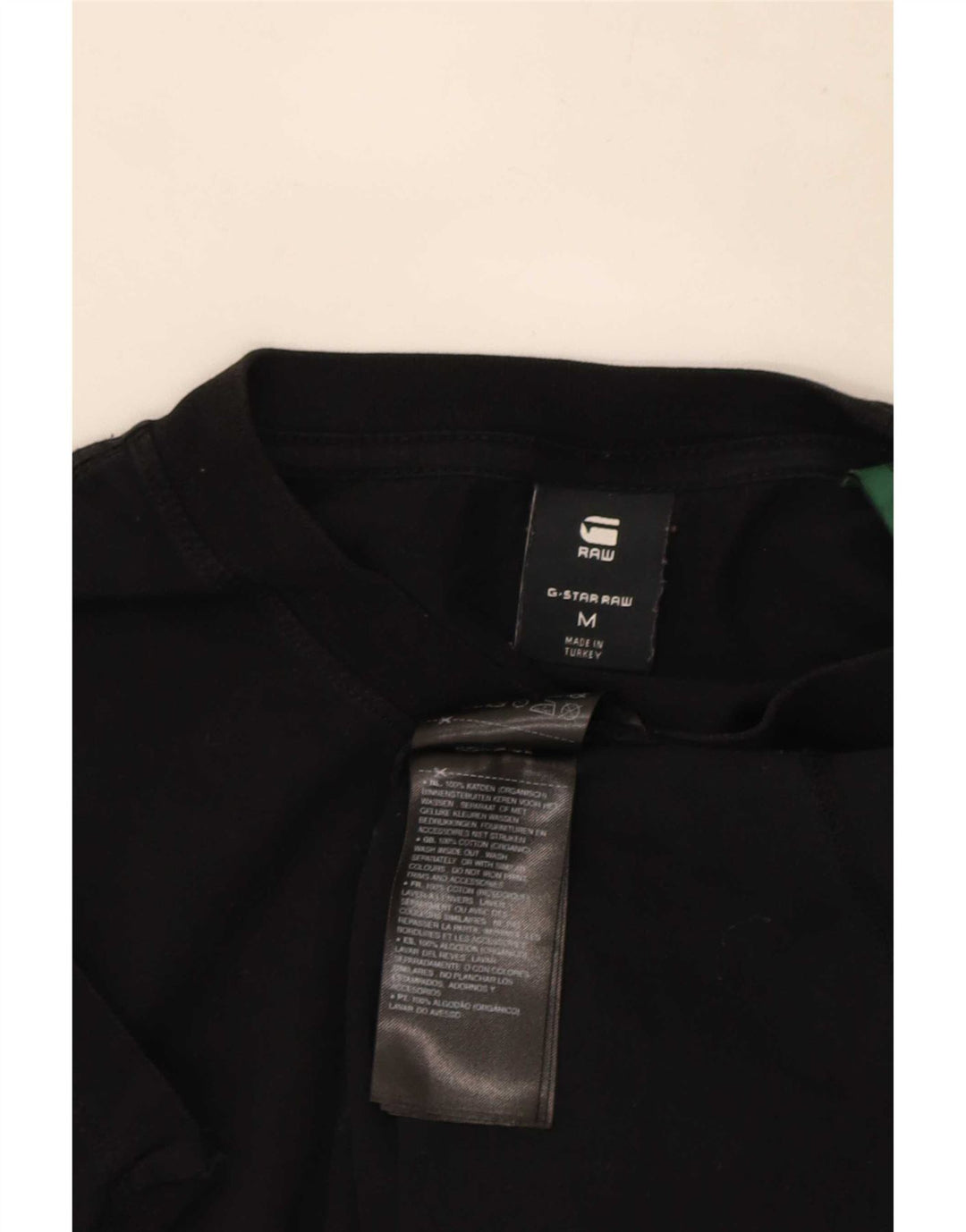 G-Star Mens Graphic T-Shirt Top Medium Black Cotton