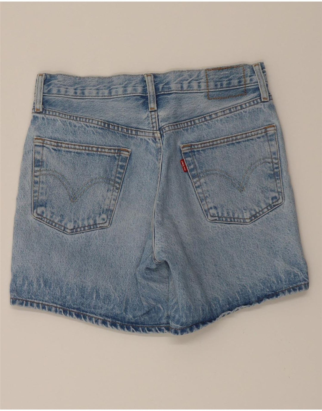 LEVI'S Womens Denim Shorts W27 Small  Blue Cotton Vintage Levi's and Second-Hand Levi's from Messina Hembry 