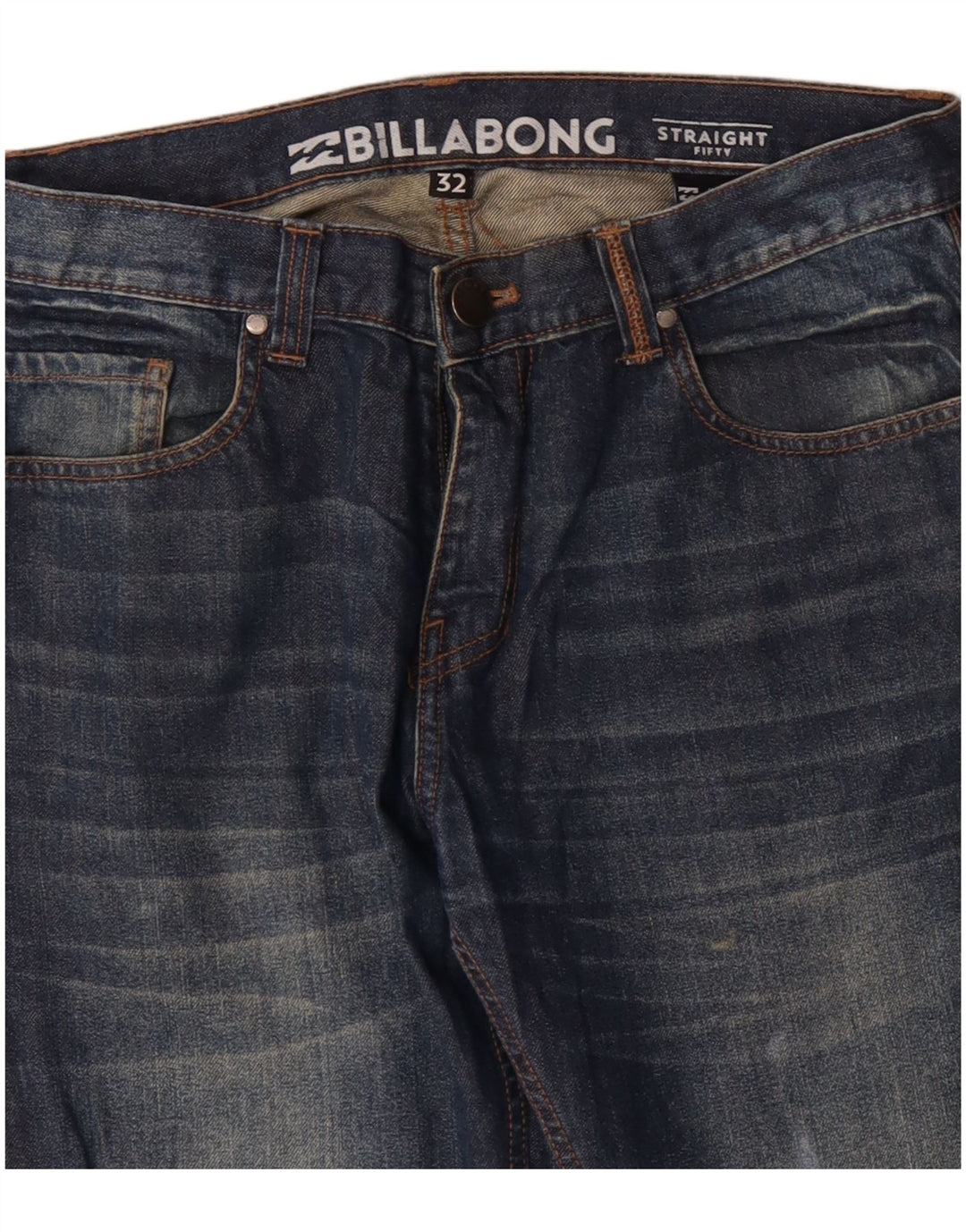 Billabong Mens Straight Jeans W32 L32 Blue Cotton