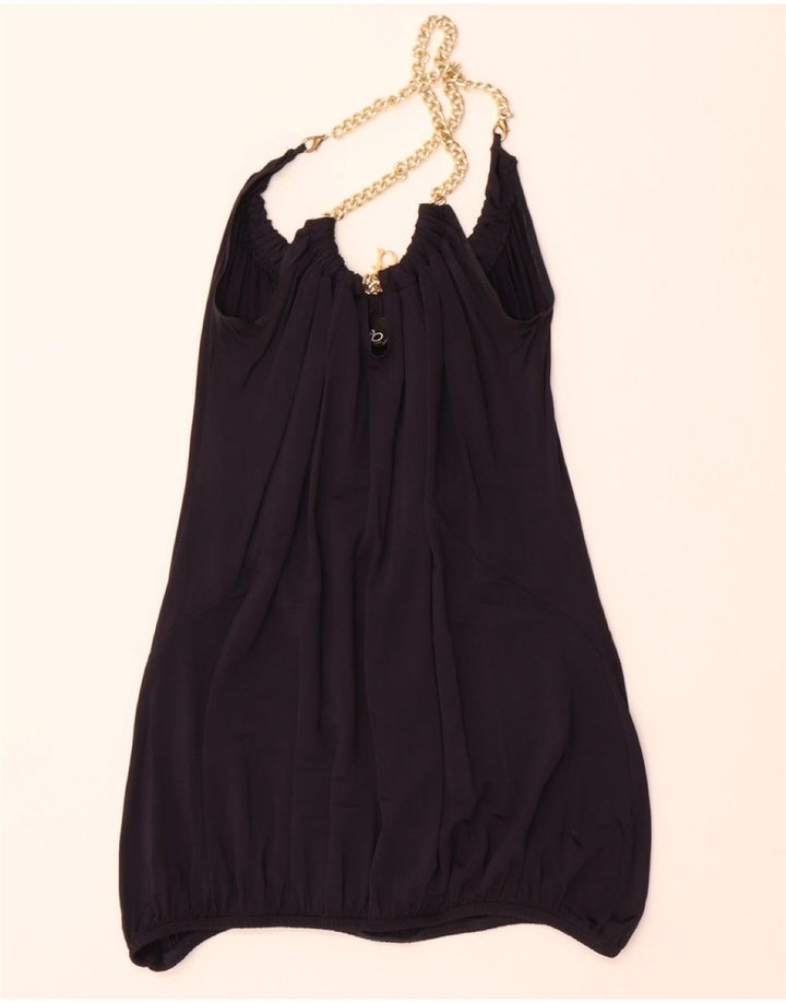 ROCCOBAROCCO Womens Halter Dress IT 42 Medium Black Viscose Vintage Roccobarocco and Second-Hand Roccobarocco from Messina Hembry 