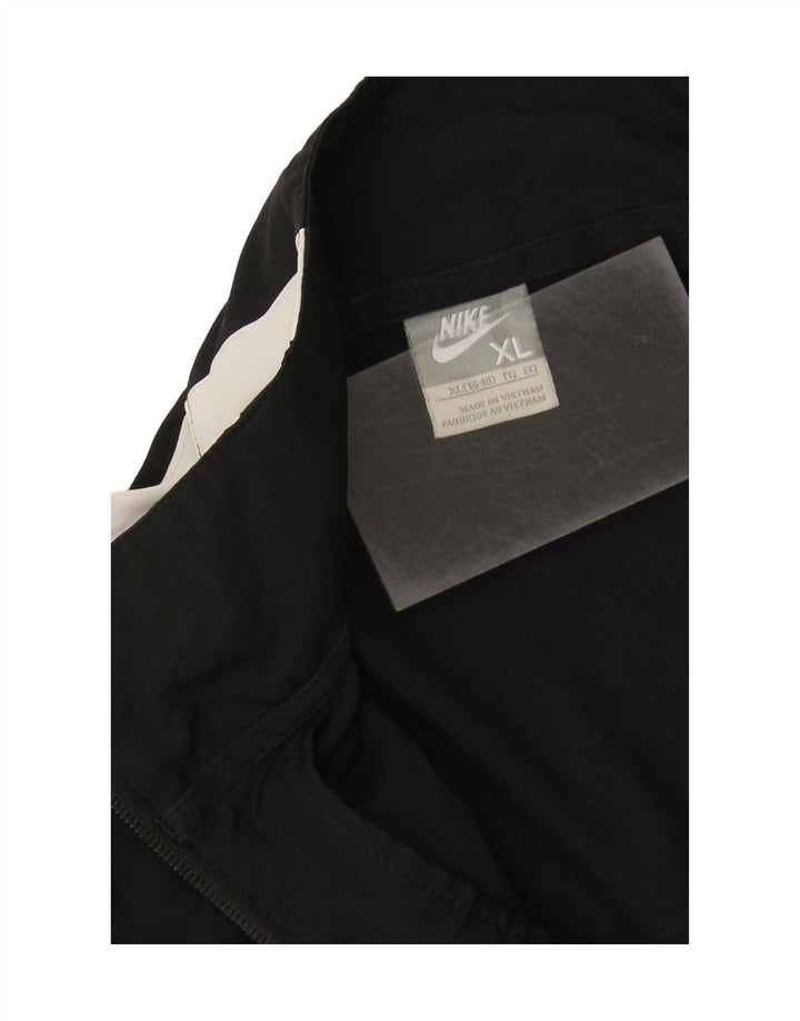 NIKE Womens Tracksuit Top Jacket US 16/18 XL Black Colourblock Polyester